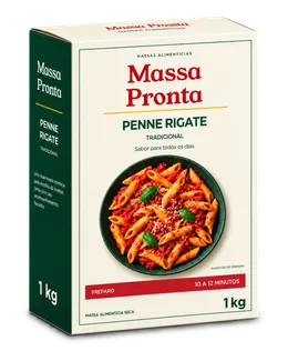 Mockup del Penne Rigate Estuche 1 kg